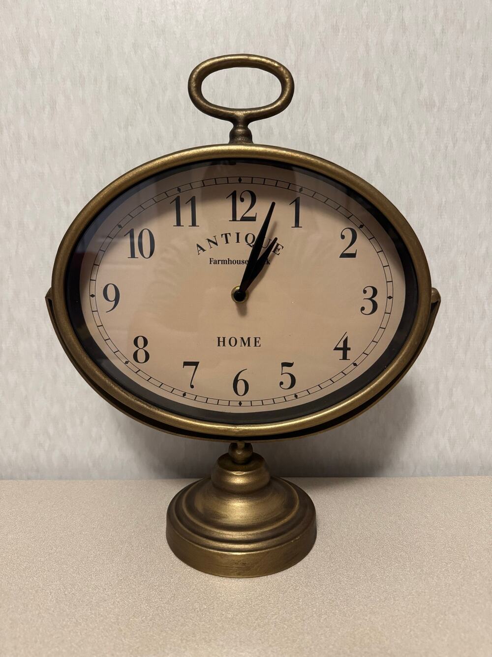 Vintage Style Pocket Watch Desk Clock Tabletop Antique Farmhouse Home Decor